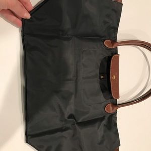 Longchamp le pliage NWOT gunmetal bag